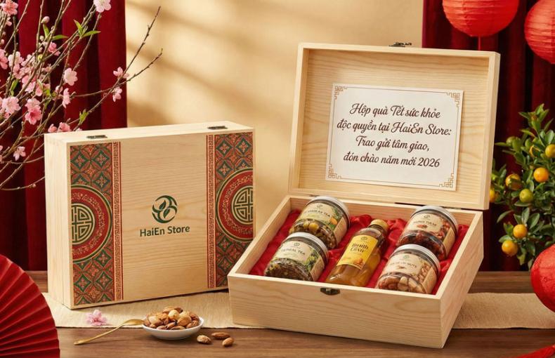 Giới thiệu Hộp quà Tết sức khỏe độc quyền tại HaiEn Store: Trao gửi tâm giao, đón chào năm mới 2026