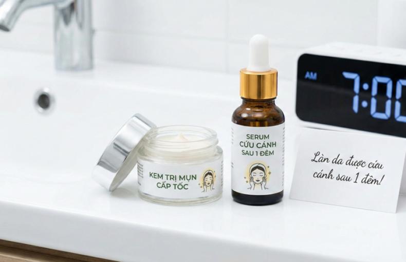 Kem trị mụn/Serum trị mụn "cứu cánh" làn da cấp tốc sau 1 đêm