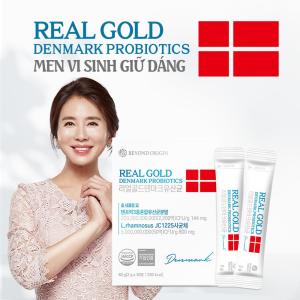 [Beyond Origin] Men Vi Sinh Real Gold Denmark Probiotics - "Vệ Sĩ" Vàng Cho Hệ Tiêu Hóa Khỏe Mạnh (Hộp 30 Gói)