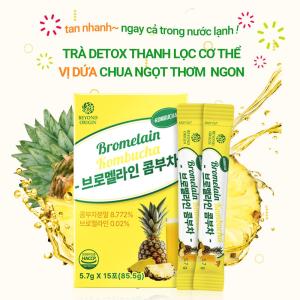 Trà Detox Thải Độc Bromelain Kombucha Beyond Origin: "Reset" Cơ Thể, Cân Bằng Tiêu Hóa Chỉ Với 1 Gói Mỗi Ngày