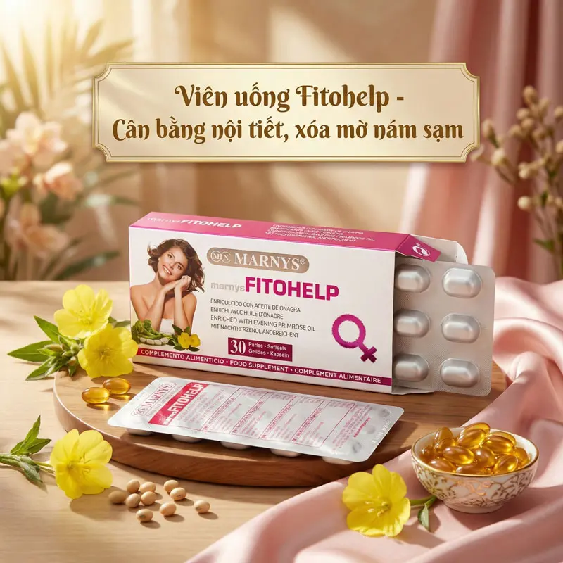 Viên uống Fitohelp cân bằng nội tiết tố nữ giúp da sáng mịn
